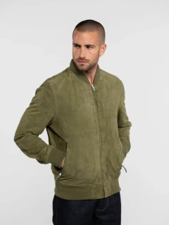 Windon - Bomber en daim homme