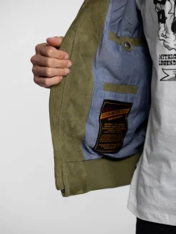 Windon - Bomber en daim homme