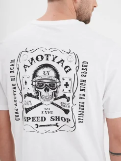 Wright - T-shirt moto vintage
