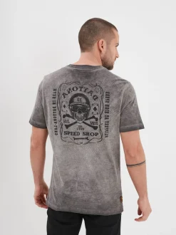 Wright - T-shirt moto vintage